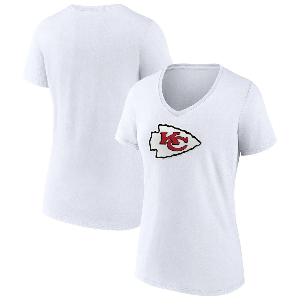 Women's Primary Team Logo V-Neck T-Shirt - Kansas City Chiefs T-shirts