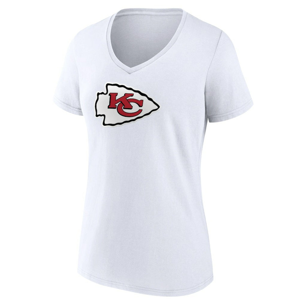 Women's Primary Team Logo V-Neck T-Shirt - Kansas City Chiefs T-shirts
