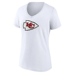 Women's Primary Team Logo V-Neck T-Shirt - Kansas City Chiefs T-shirts