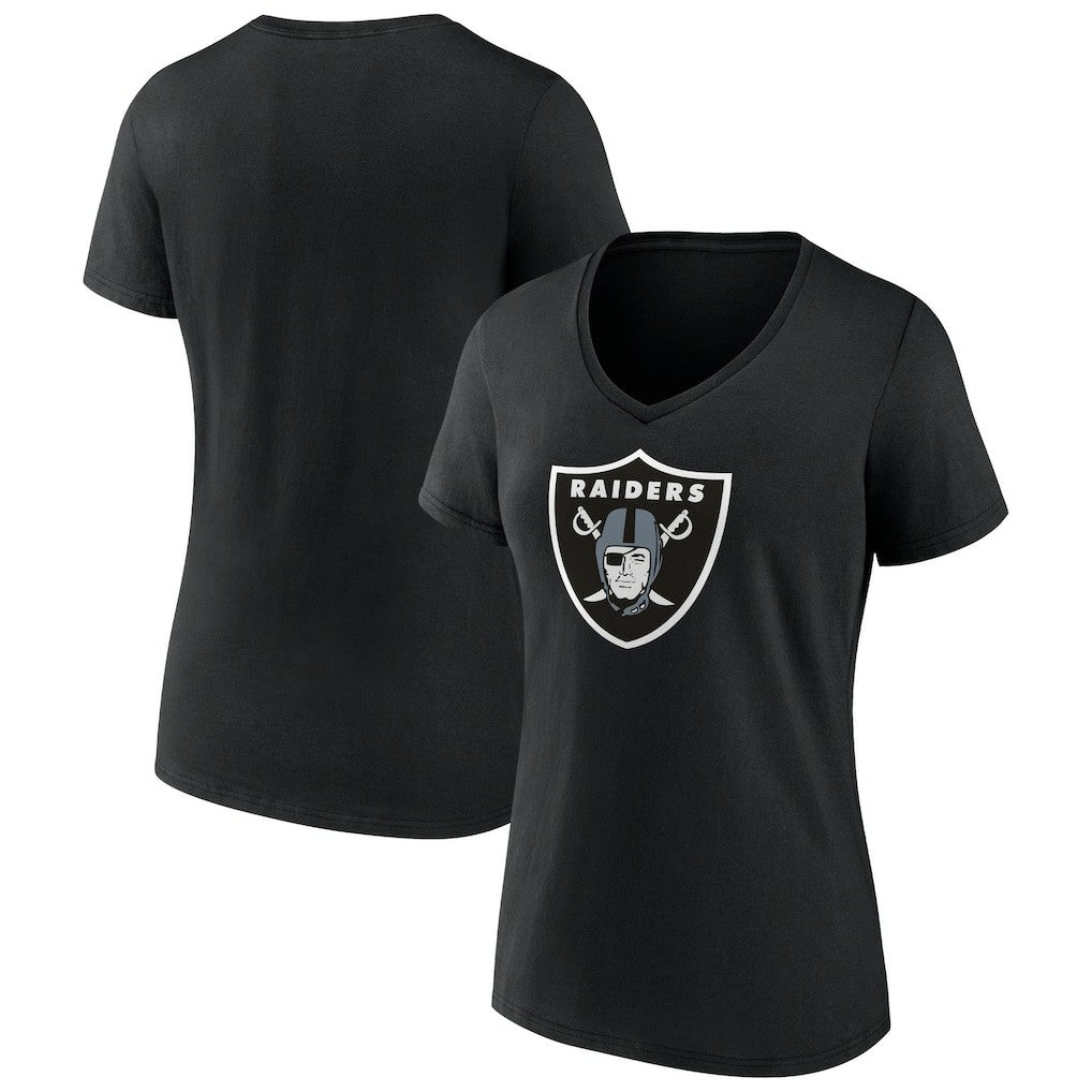 Women's Primary Team Logo V-Neck T-Shirt - Las Vegas Raiders T-shirts