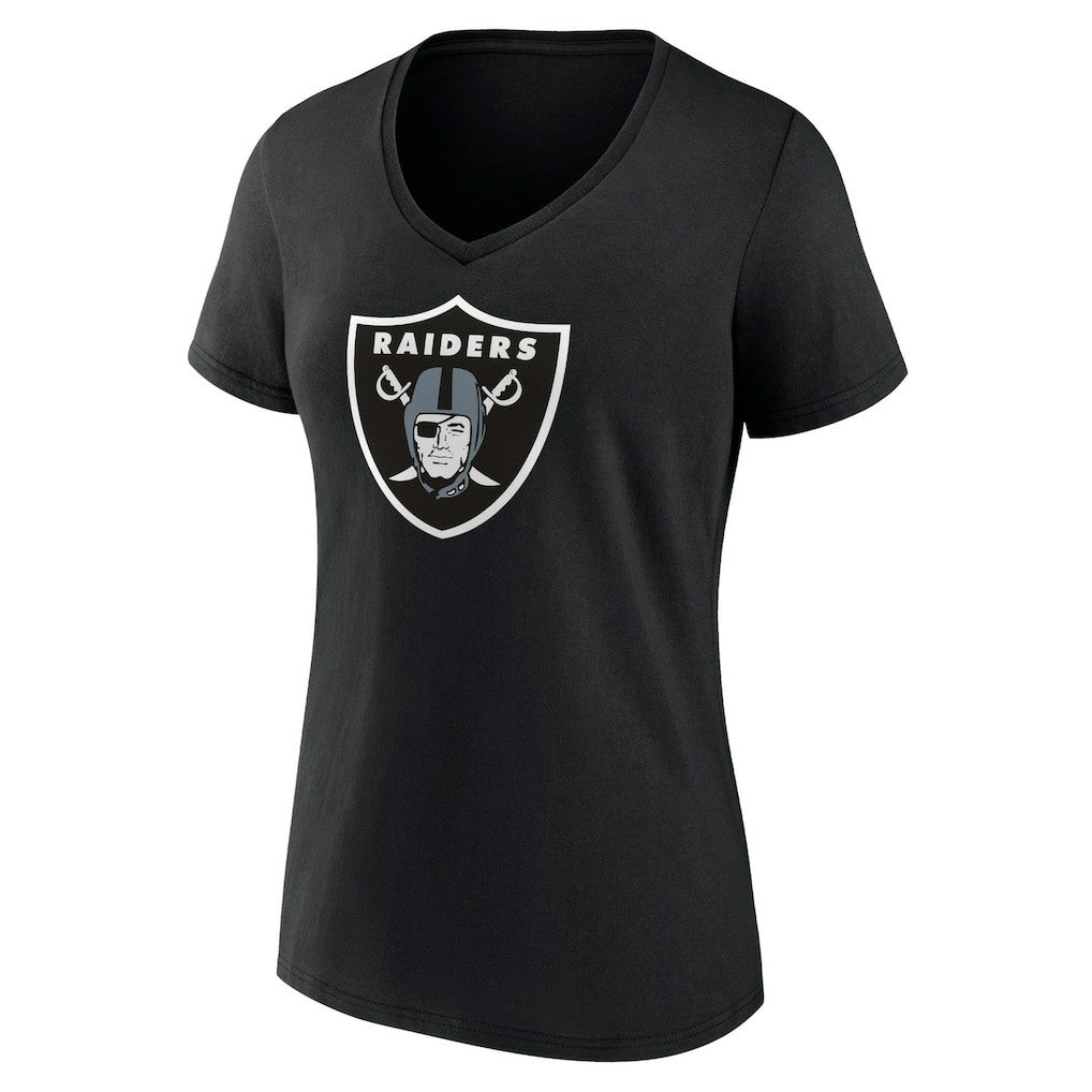 Women's Primary Team Logo V-Neck T-Shirt - Las Vegas Raiders T-shirts