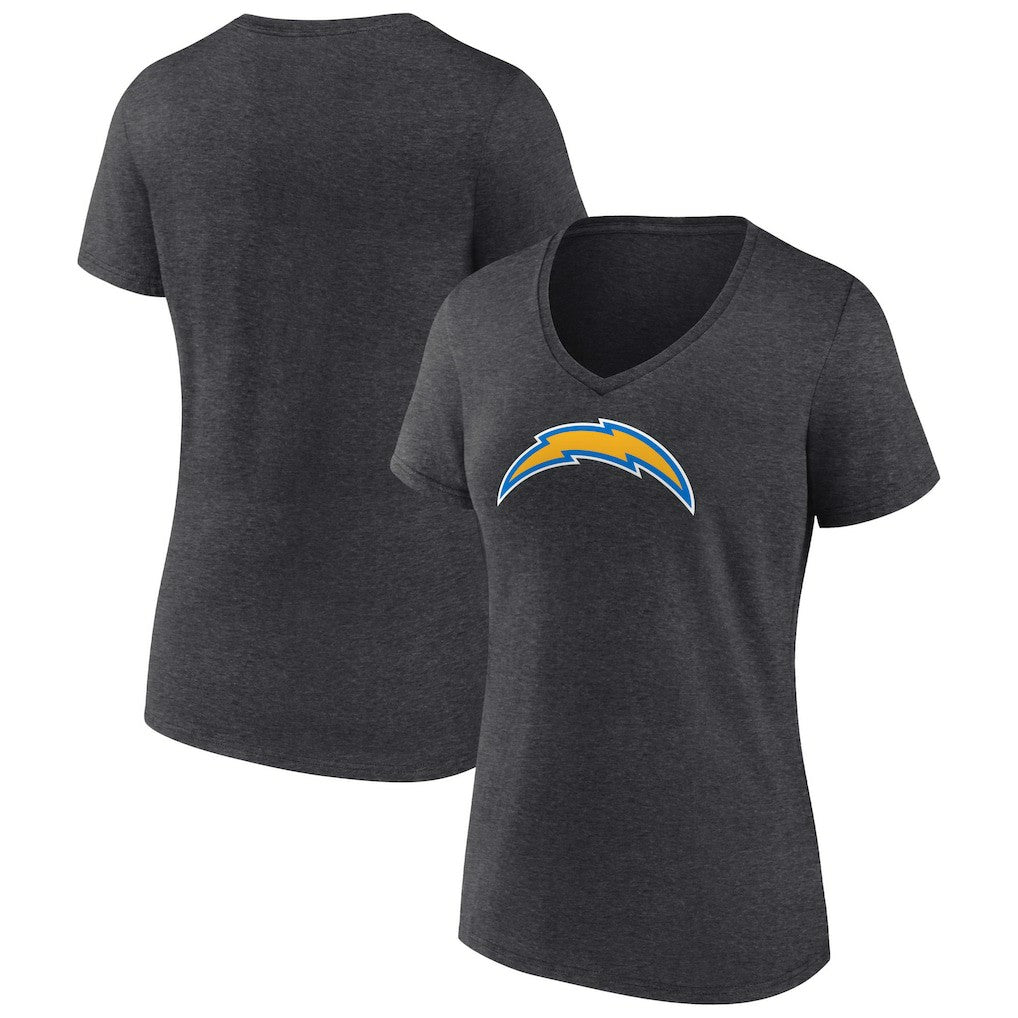 Women's Primary Team Logo V-Neck T-Shirt - Los Angeles Chargers T-shirts