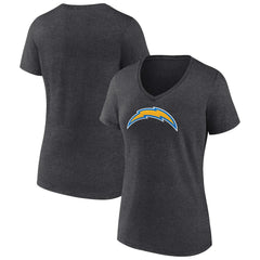 Women's Primary Team Logo V-Neck T-Shirt - Los Angeles Chargers T-shirts