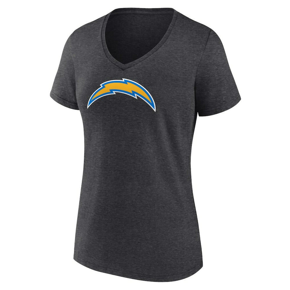 Women's Primary Team Logo V-Neck T-Shirt - Los Angeles Chargers T-shirts