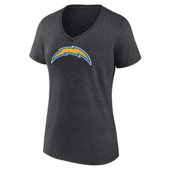 Women's Primary Team Logo V-Neck T-Shirt - Los Angeles Chargers T-shirts
