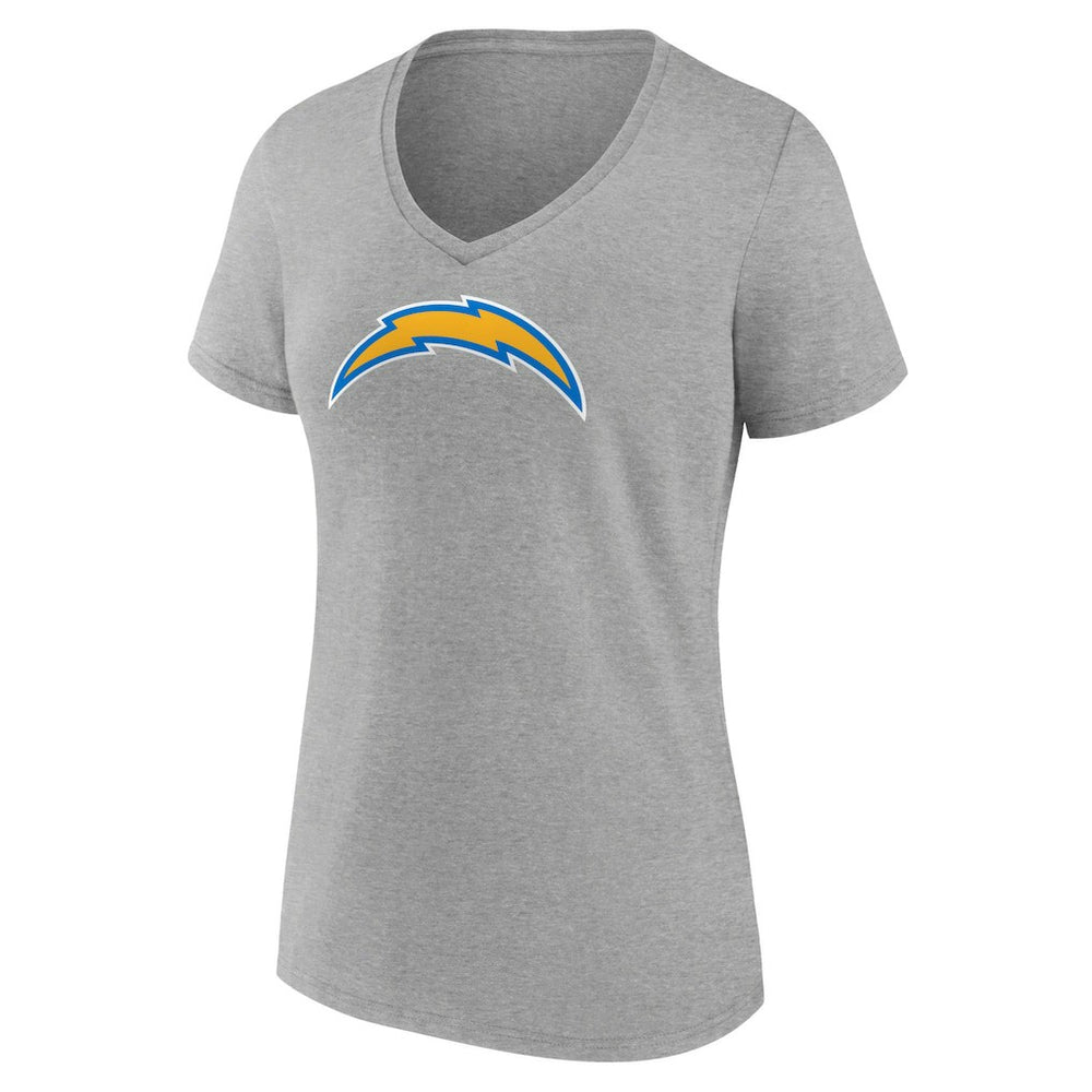 Women's Primary Team Logo V-Neck T-Shirt - Los Angeles Chargers T-shirts