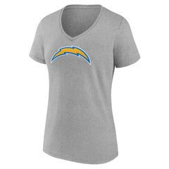 Women's Primary Team Logo V-Neck T-Shirt - Los Angeles Chargers T-shirts