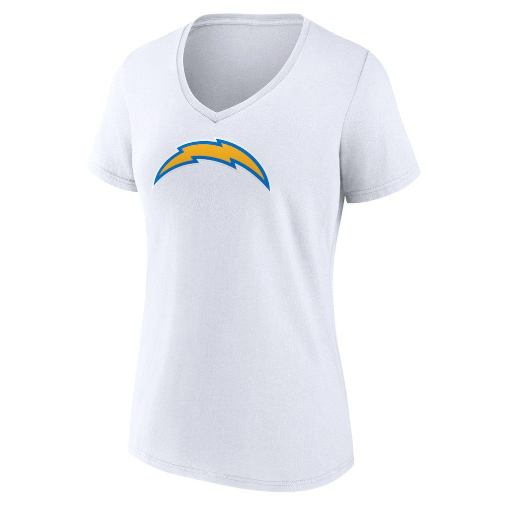 Women's Primary Team Logo V-Neck T-Shirt - Los Angeles Chargers T-shirts