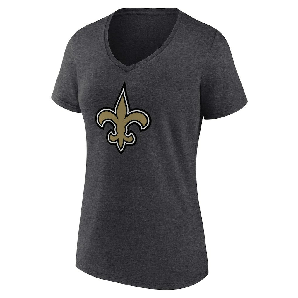 Women's Primary Team Logo V-Neck T-Shirt - New Orleans Saints T-shirts