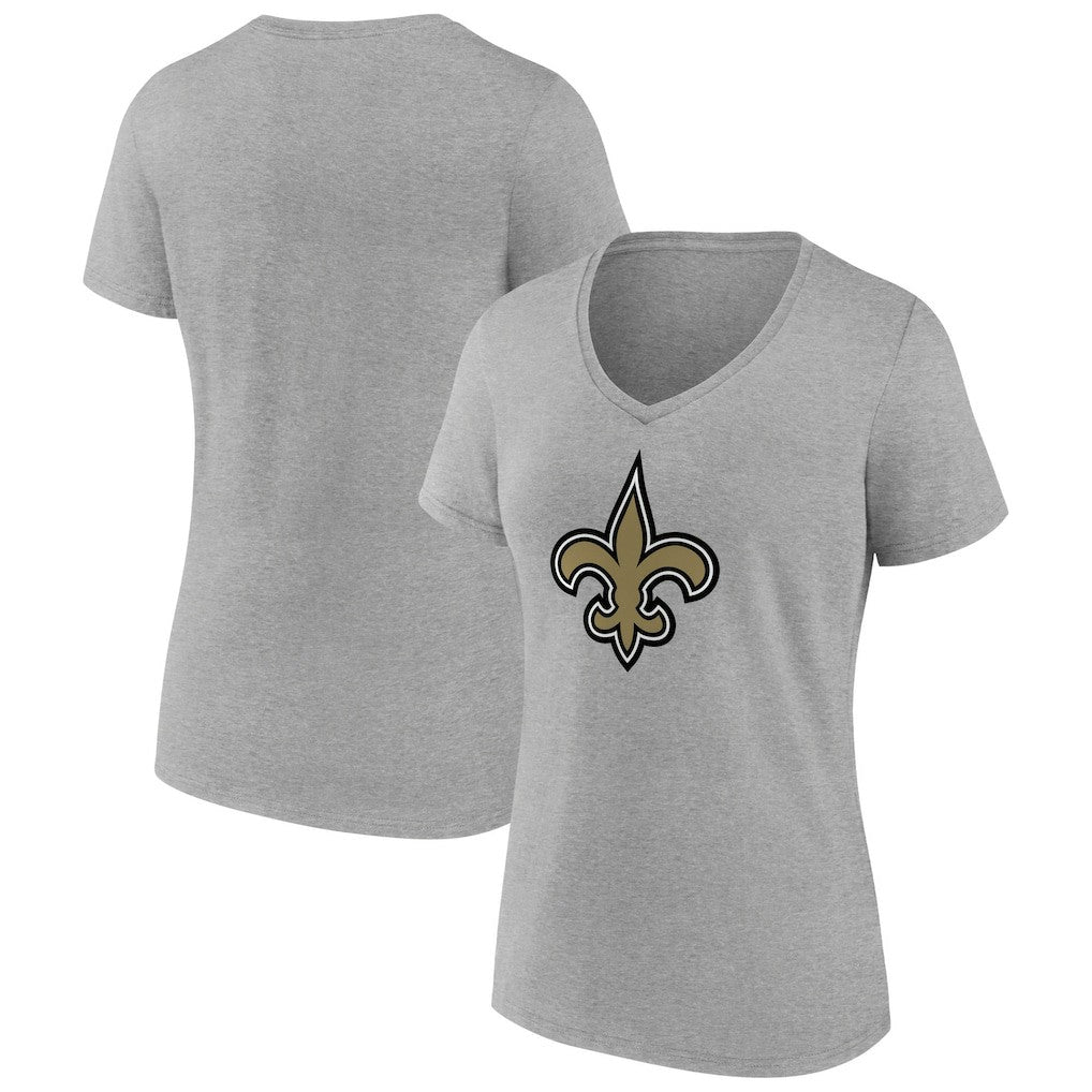 Women's Primary Team Logo V-Neck T-Shirt - New Orleans Saints T-shirts