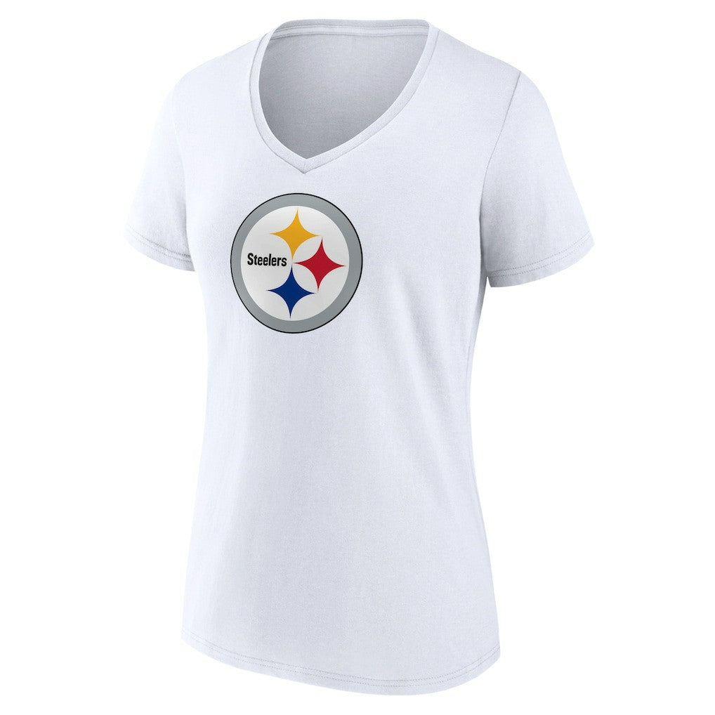 Women's Primary Team Logo V-Neck T-Shirt - Pittsburgh Steelers T-shirts