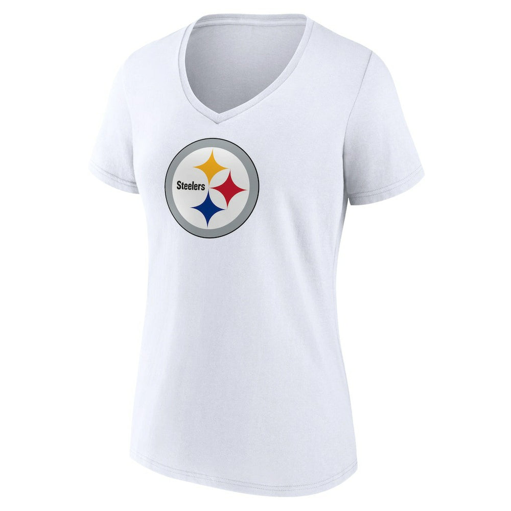 Women's Primary Team Logo V-Neck T-Shirt - Pittsburgh Steelers T-shirts