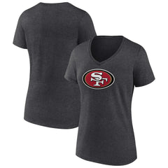 Women's Primary Team Logo V-Neck T-Shirt - San Francisco 49ers T-shirts