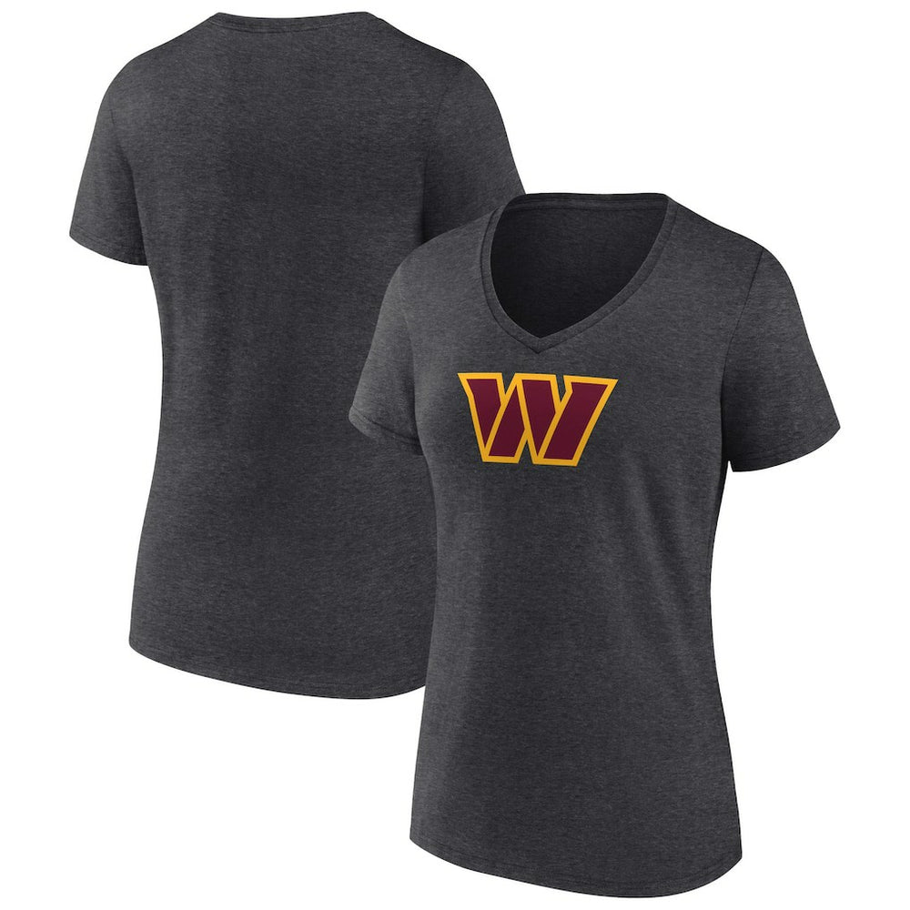 Women's Primary Team Logo V-Neck T-Shirt - Washington Commanders T-shirts