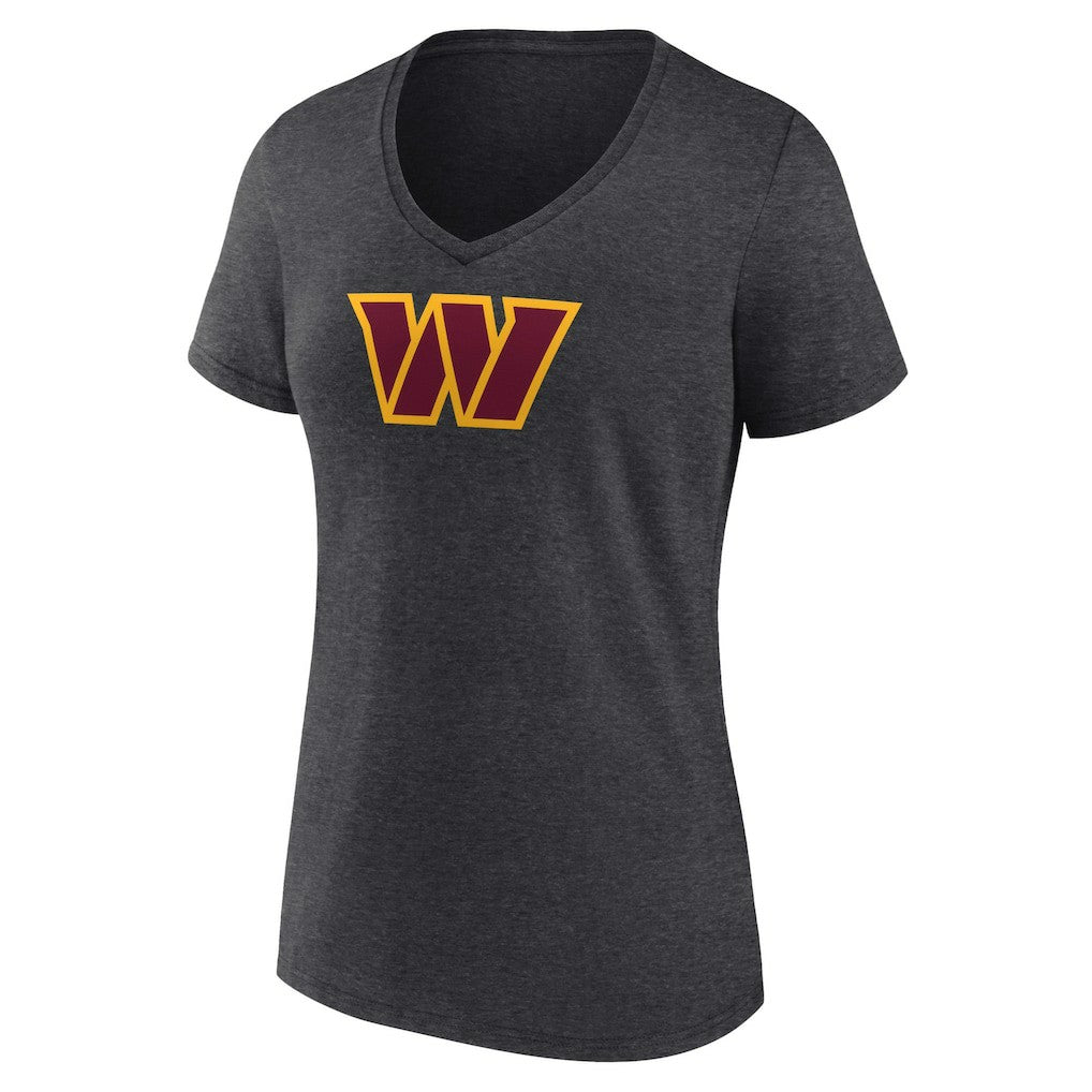 Women's Primary Team Logo V-Neck T-Shirt - Washington Commanders T-shirts