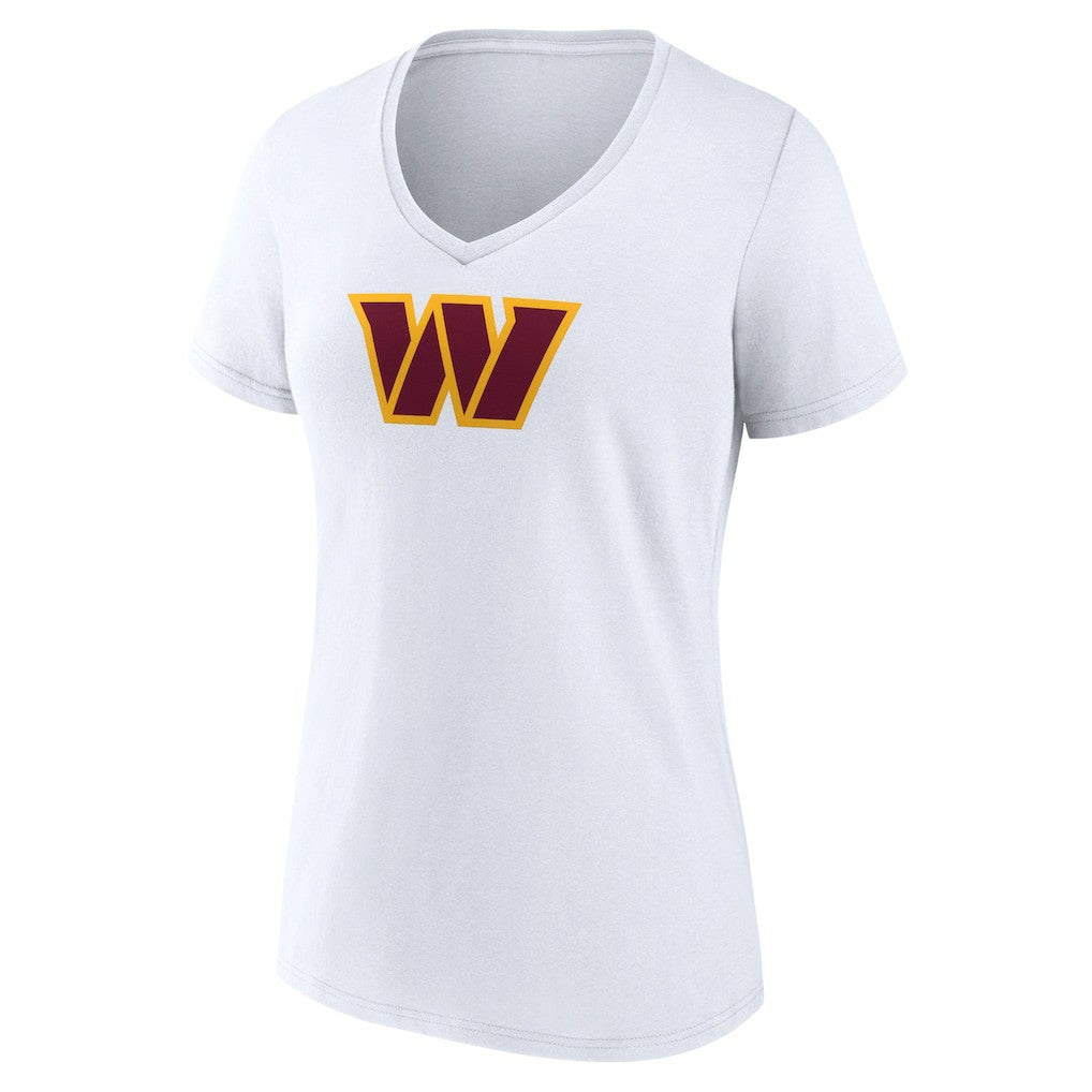 Women's Primary Team Logo V-Neck T-Shirt - Washington Commanders T-shirts