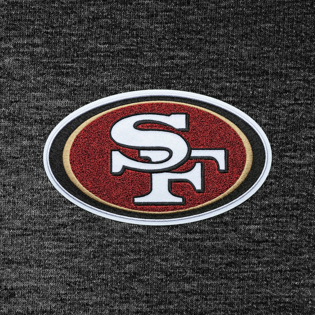 Antigua Action Chenille Pullover Hoodie - San Francisco 49ers Hoodies