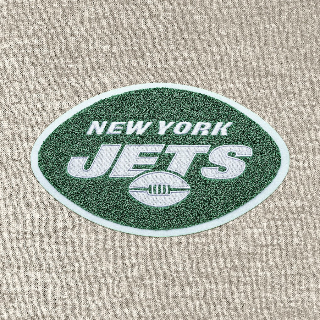Antigua Action Chenille Pullover Hoodie - New York Jets Hoodies