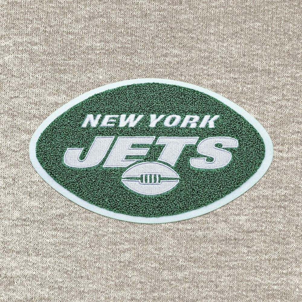 Antigua Action Chenille Pullover Hoodie - New York Jets Hoodies