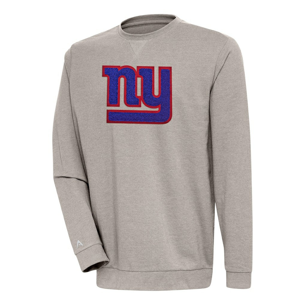 Antigua Reward Chenille Pullover Crewneck Sweatshirt - New York Giants Pullover