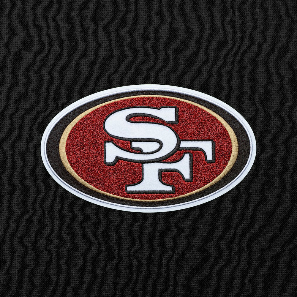 Antigua Victory Chenille Pullover Hoodie - San Francisco 49ers Hoodies