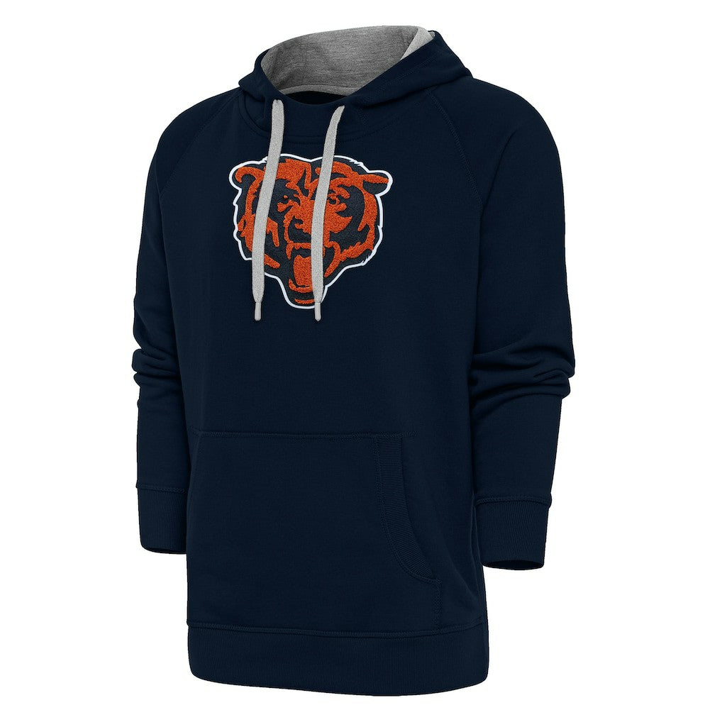 Antigua Victory Chenille Pullover Hoodie - Chicago Bears Hoodies