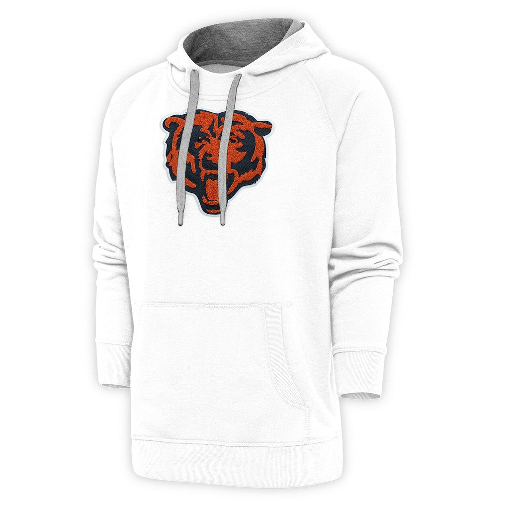 Antigua Victory Chenille Pullover Hoodie - Chicago Bears Hoodies