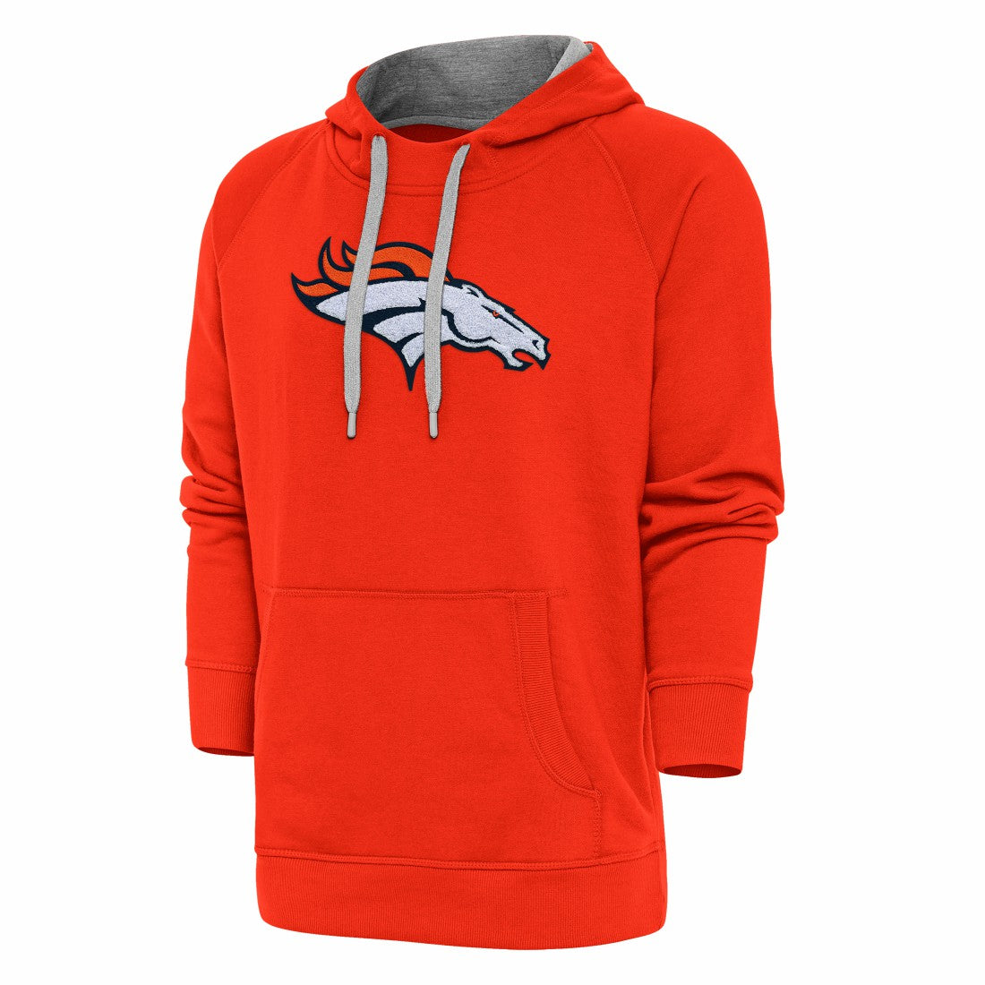 Antigua Victory Chenille Pullover Hoodie - Denver Broncos Hoodies