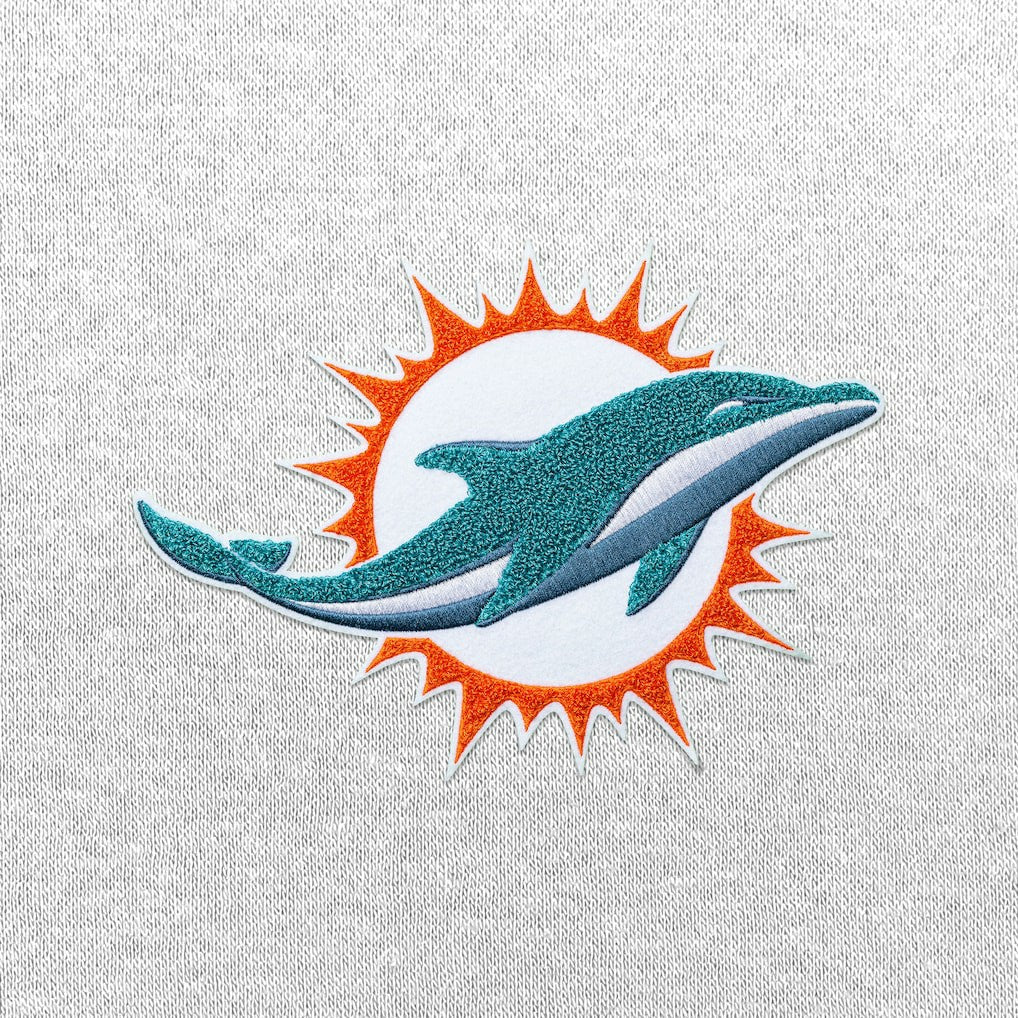 Antigua Victory Chenille Pullover Hoodie - Miami Dolphins Hoodies