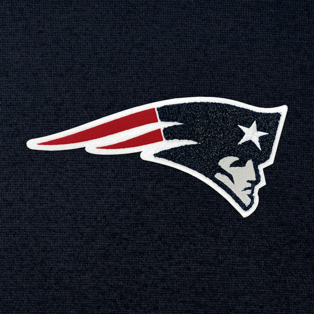 Antigua Victory Chenille Pullover Hoodie - New England Patriots Hoodies