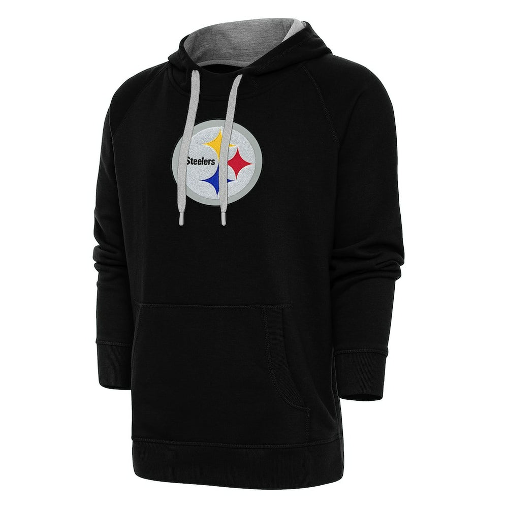 Antigua Victory Chenille Pullover Hoodie - Pittsburgh Steelers Hoodies
