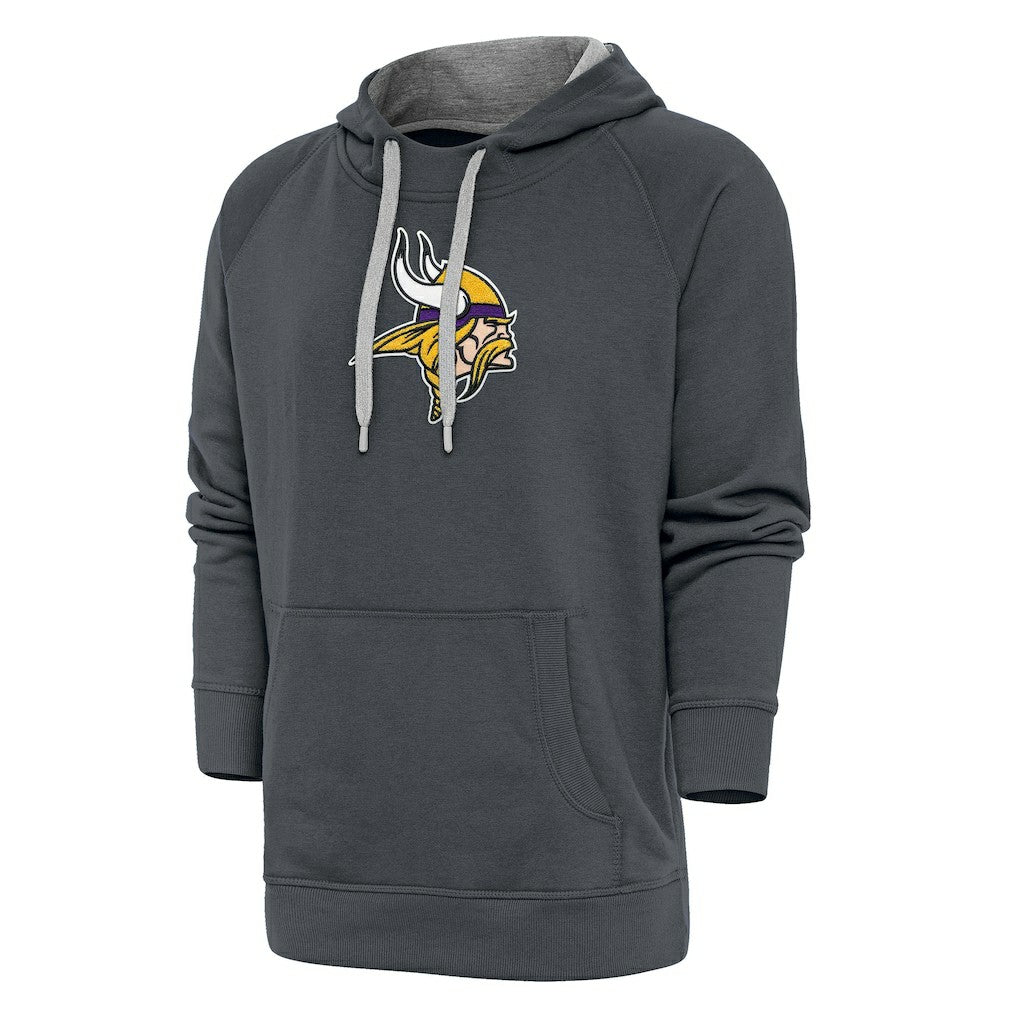Antigua Victory Chenille Pullover Hoodie - Minnesota Vikings Hoodies