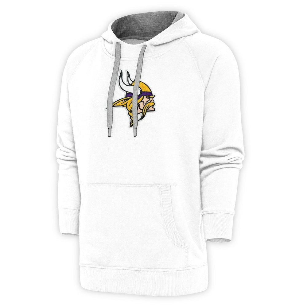 Antigua Victory Chenille Pullover Hoodie - Minnesota Vikings Hoodies