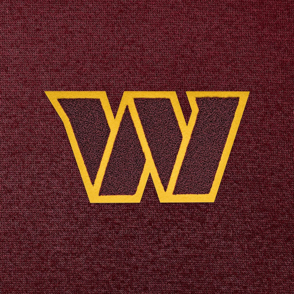 Antigua Victory Chenille Pullover Hoodie - Washington Commanders Hoodies
