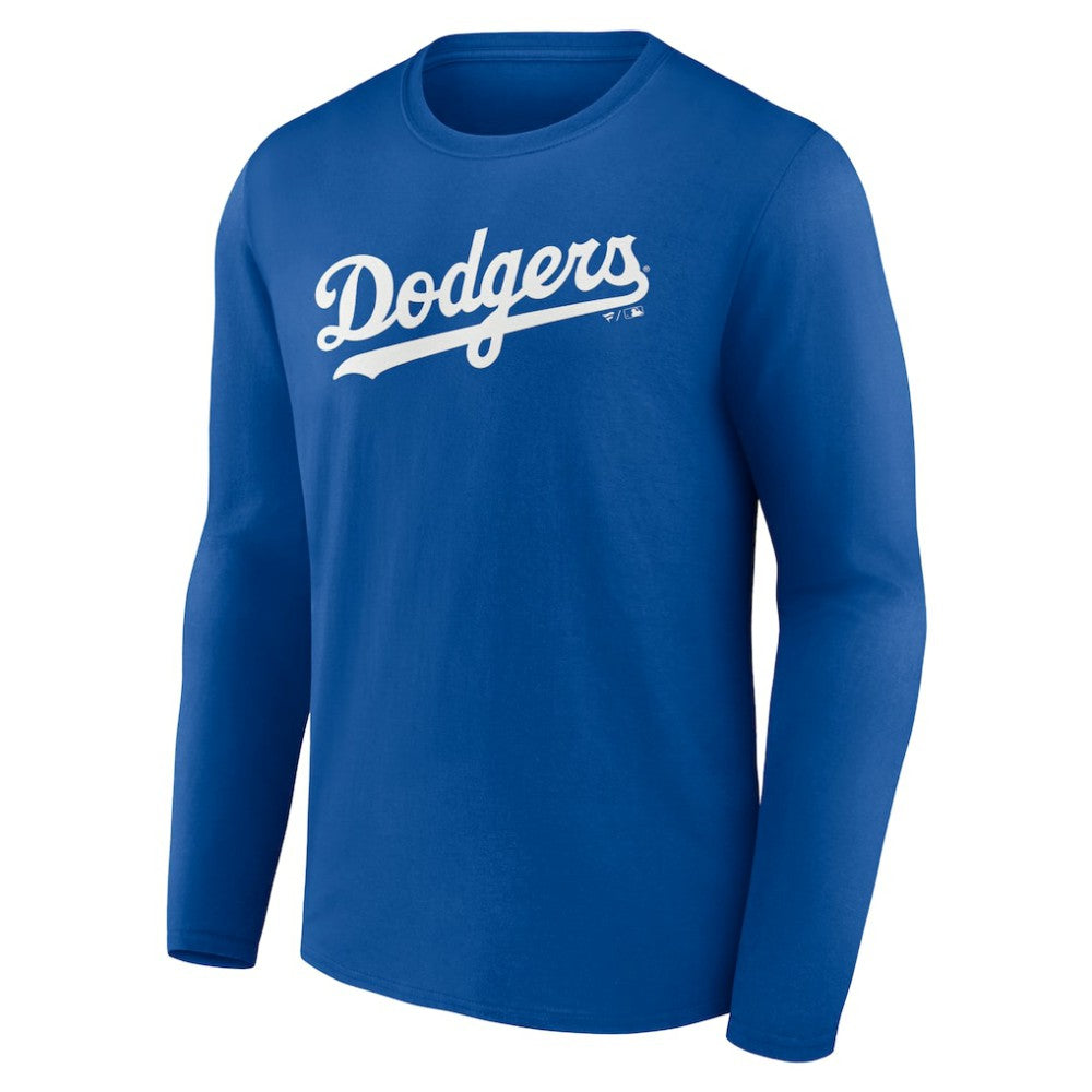 Royal Los Angeles Dodgers Wordmark Long Sleeve T-Shirt