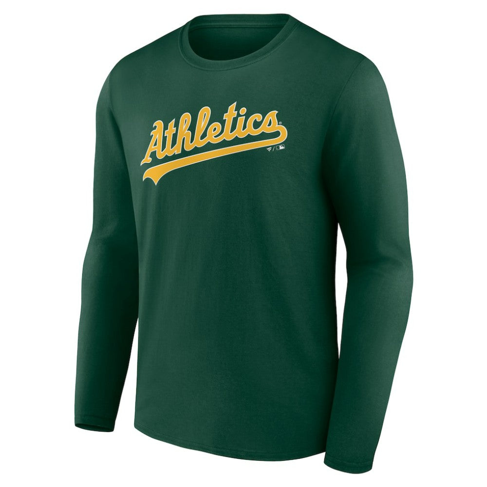 Green Athletics Wordmark Long Sleeve T-Shirt
