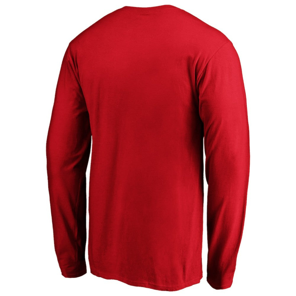 Red St. Louis Cardinals Official Team Wordmark Long Sleeve T-Shirt