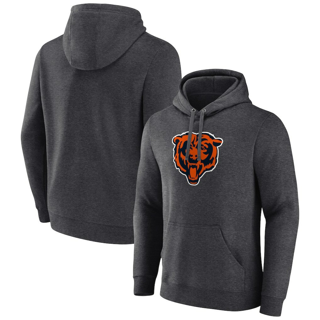 Primary Team Logo Fitted Pullover Hoodie - Chicago Bears Hoodies