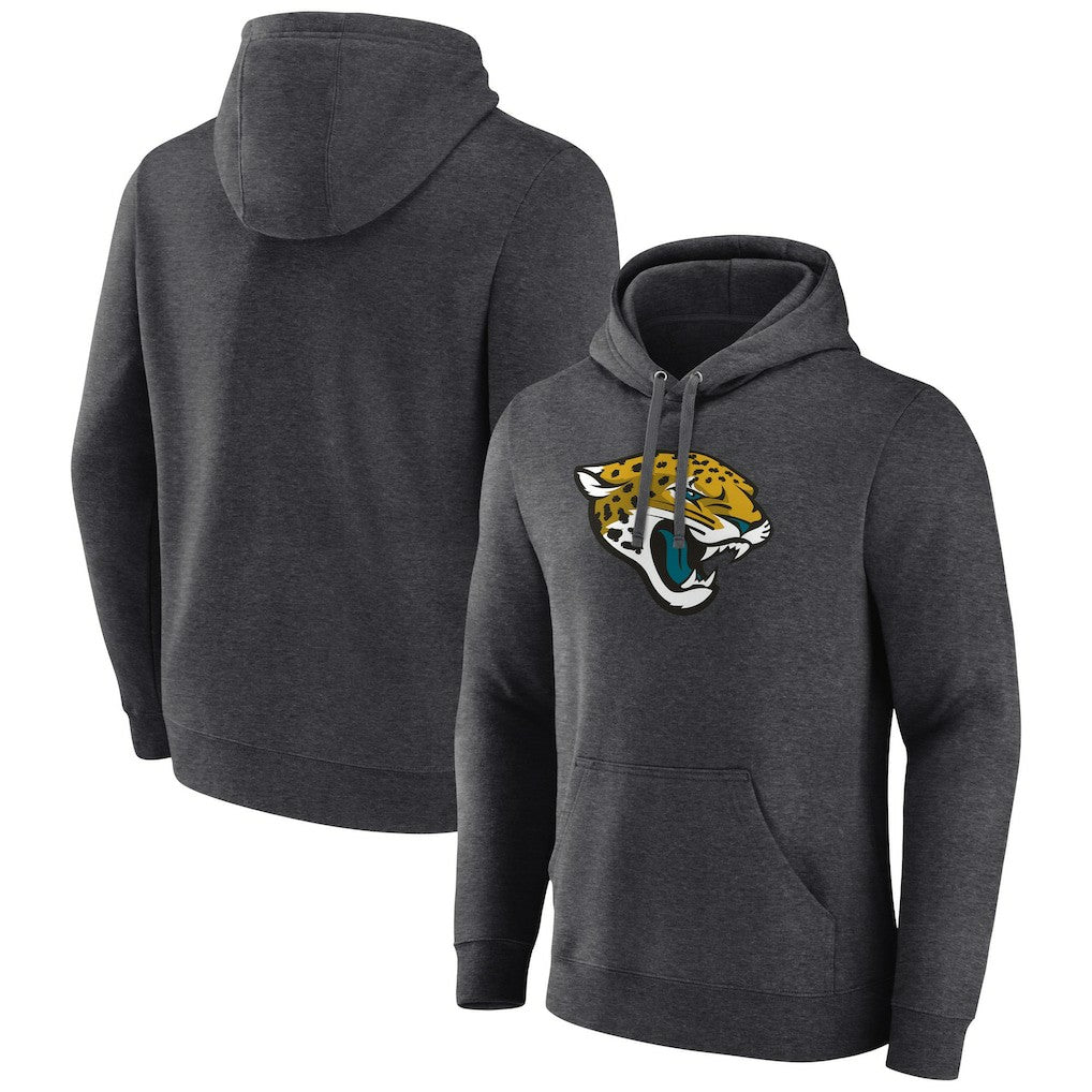 Primary Team Logo Fitted Pullover Hoodie - Jacksonville Jaguars Hoodies