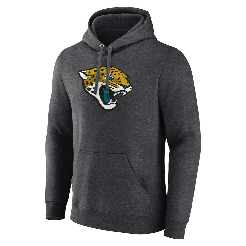 Primary Team Logo Fitted Pullover Hoodie - Jacksonville Jaguars Hoodies