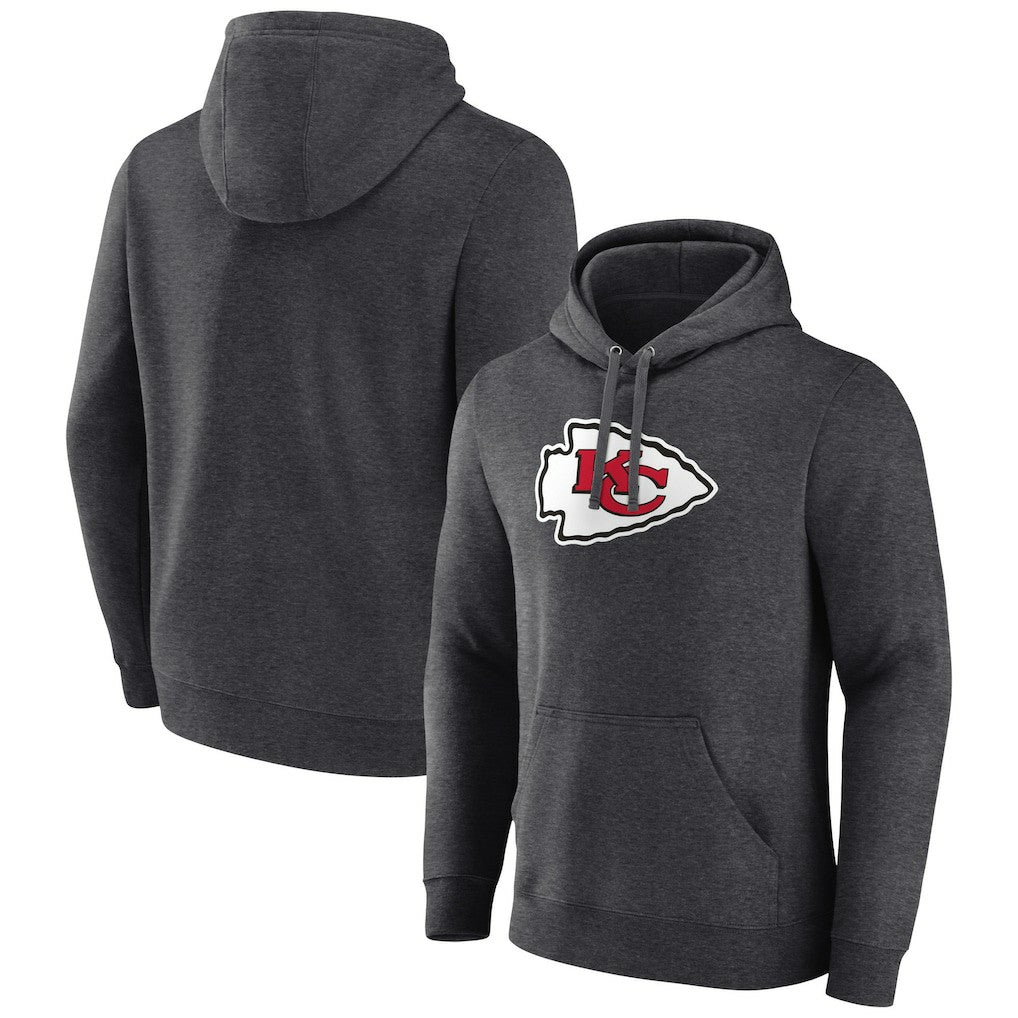 Primary Team Logo Fitted Pullover Hoodie - Kansas City Chiefs Hoodies