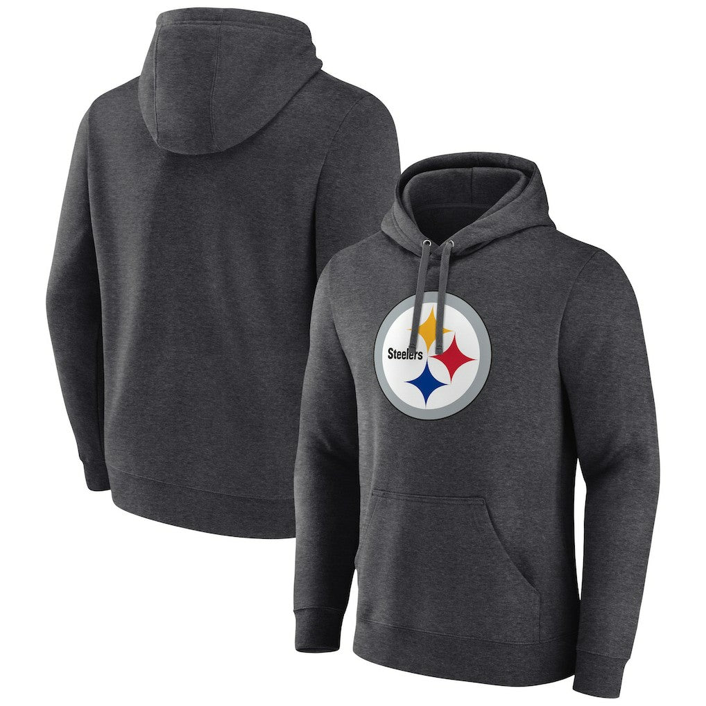 Primary Team Logo Fitted Pullover Hoodie - Pittsburgh Steelers Hoodies