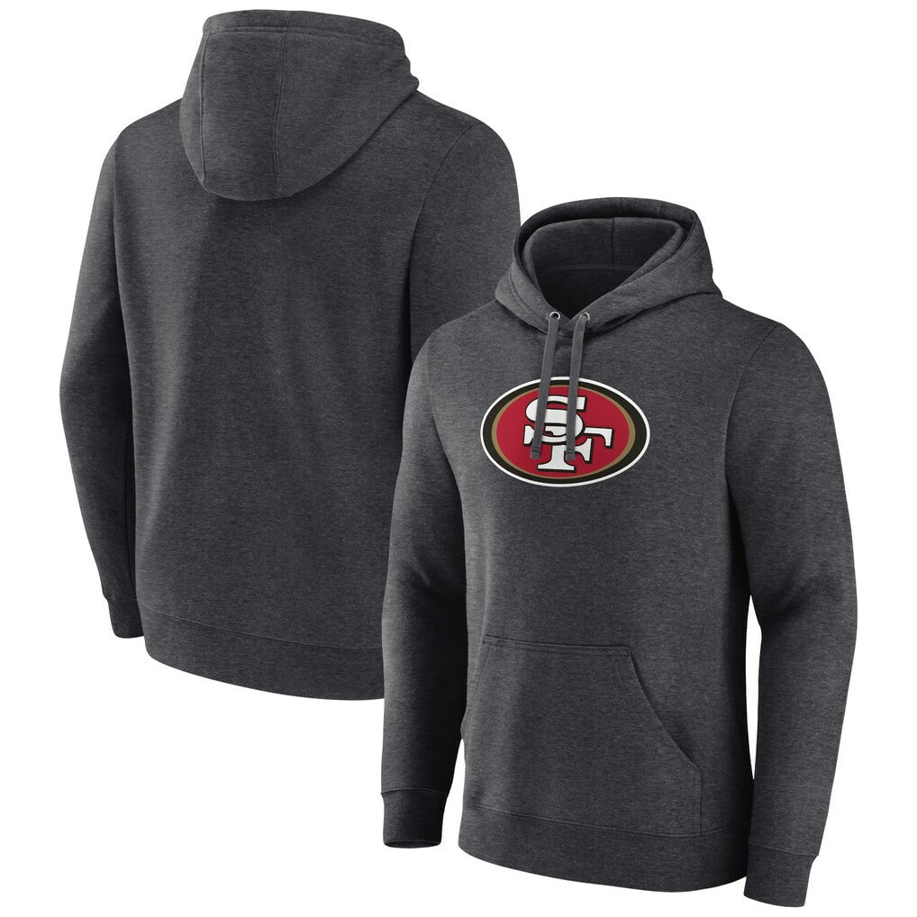 Primary Team Logo Fitted Pullover Hoodie - San Francisco 49ers Hoodies
