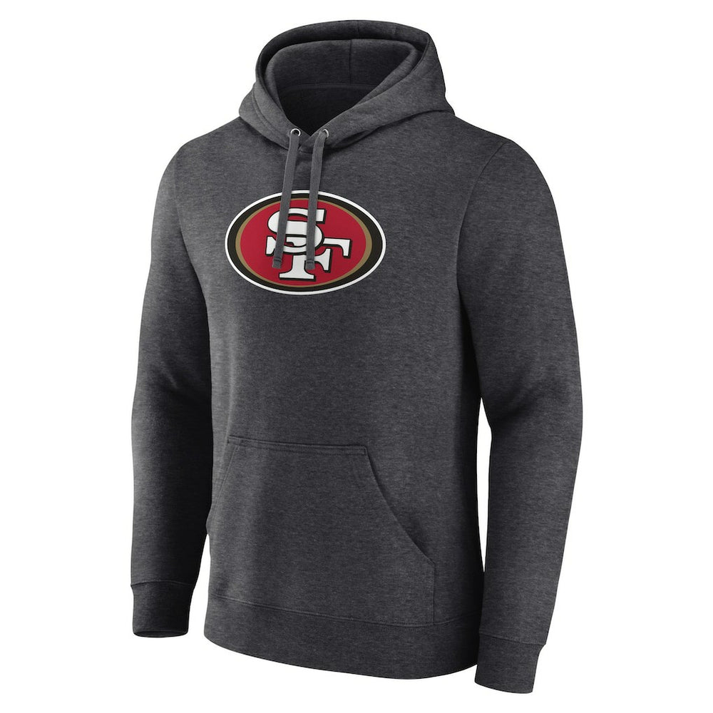 Primary Team Logo Fitted Pullover Hoodie - San Francisco 49ers Hoodies