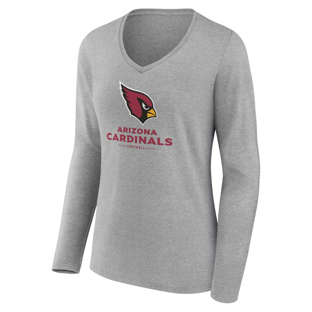 Women's Logo Team Lockup Long Sleeve V-Neck T-Shirt - Arizona Cardinals T-shirts