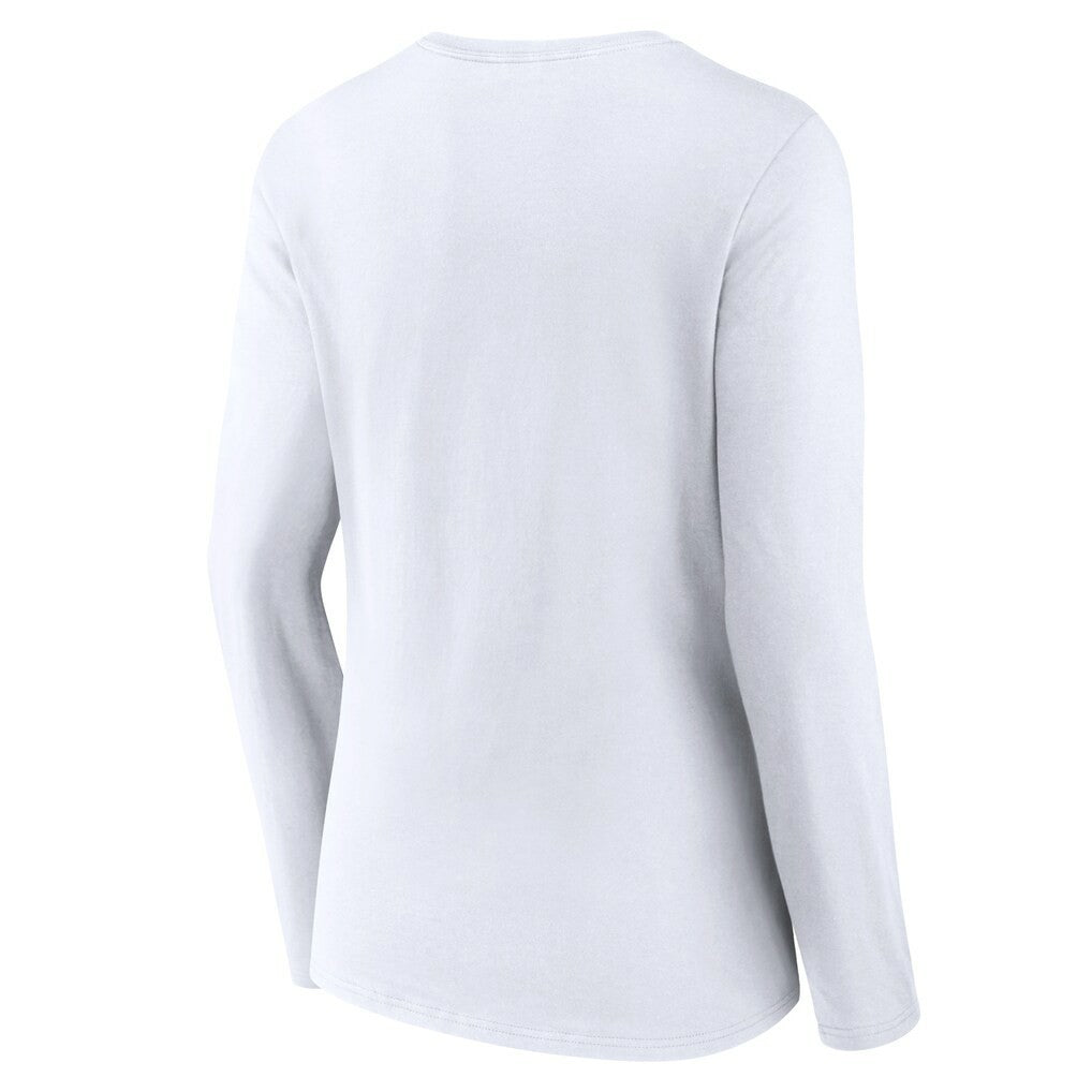 Women's Logo Team Lockup Long Sleeve V-Neck T-Shirt - New Orleans Saints T-shirts