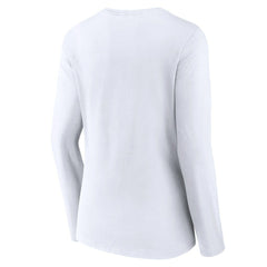 Women's Logo Team Lockup Long Sleeve V-Neck T-Shirt - New Orleans Saints T-shirts