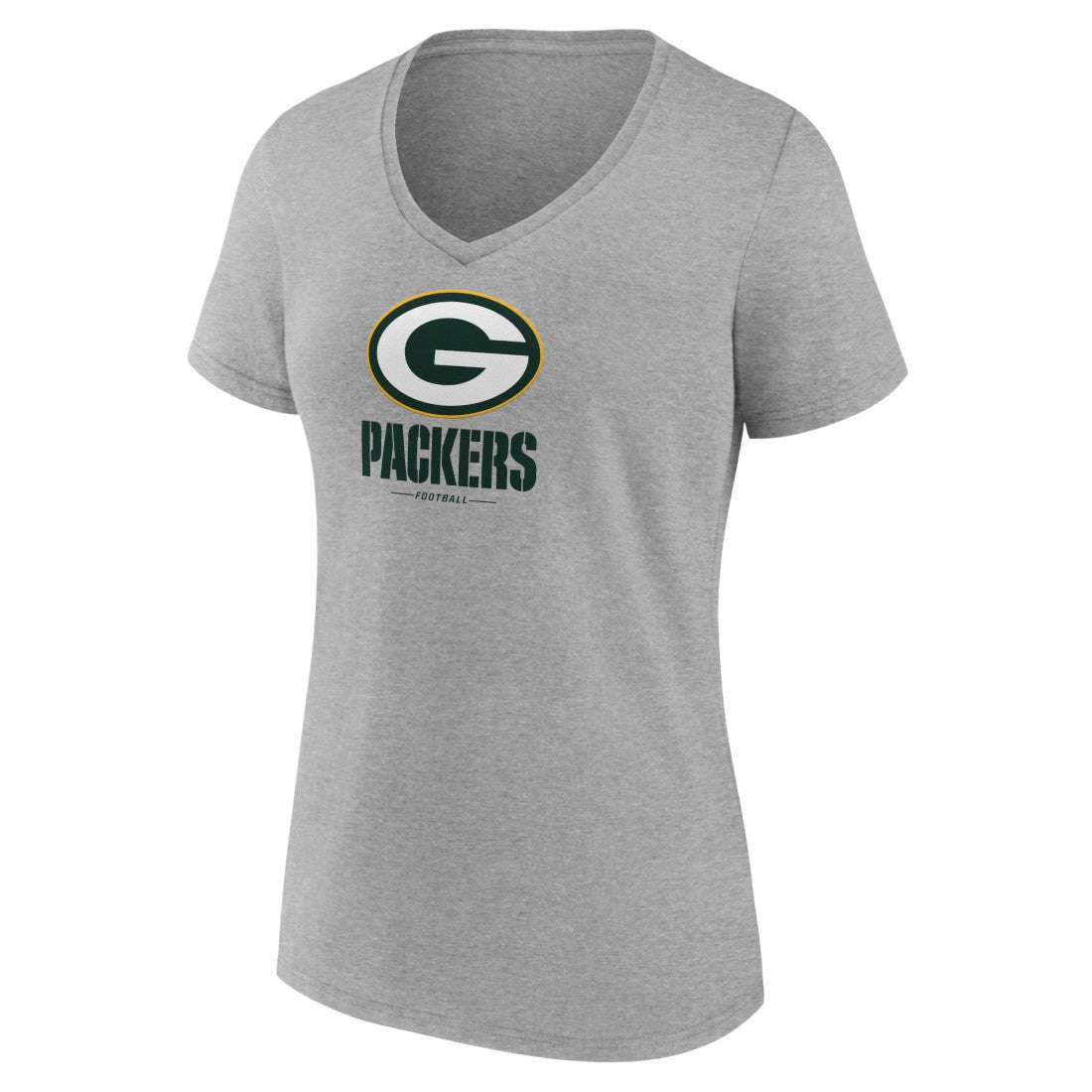 Women's Logo Team Lockup V-Neck T-Shirt - Green Bay Packers T-shirts