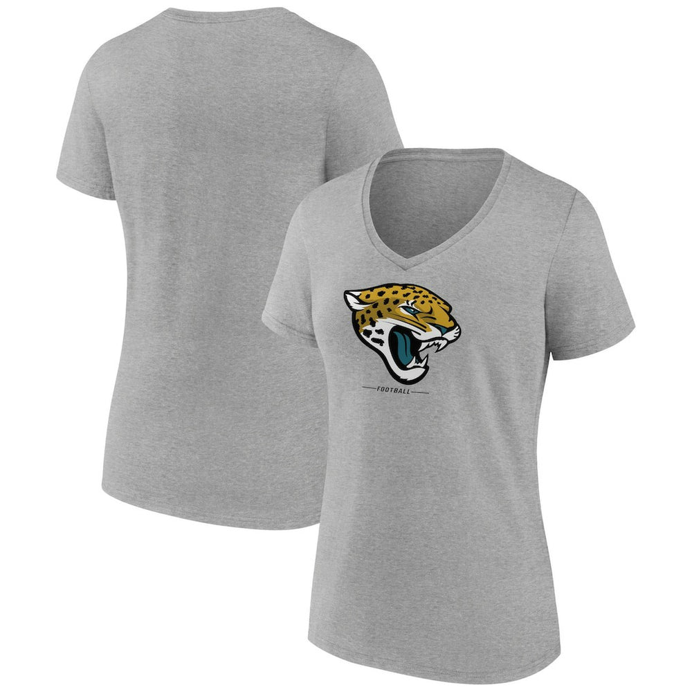 Women's Logo Team Lockup V-Neck T-Shirt - Jacksonville Jaguars T-shirts