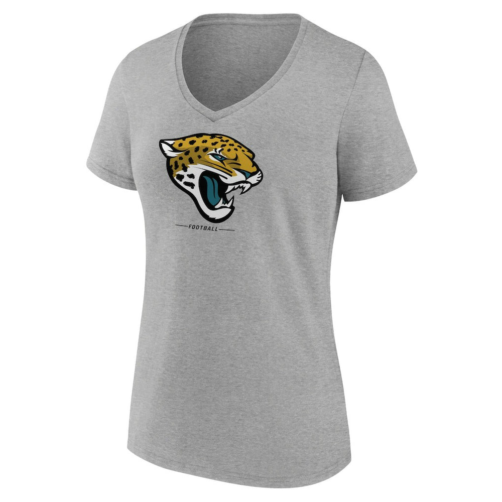 Women's Logo Team Lockup V-Neck T-Shirt - Jacksonville Jaguars T-shirts